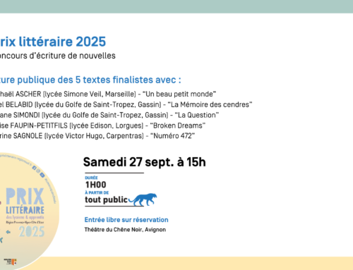 Concours d’écriture 2025 : les finalistes à Avignon